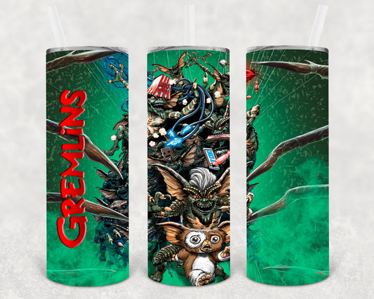 Gremlins 20 Oz Skinny Tumbler