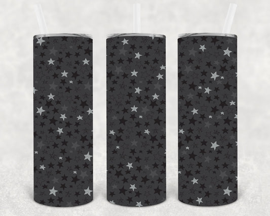 Grey Stars 20 Oz Skinny Tumbler