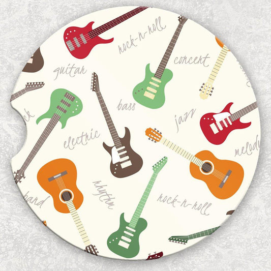 Car Coaster Set - Guitars