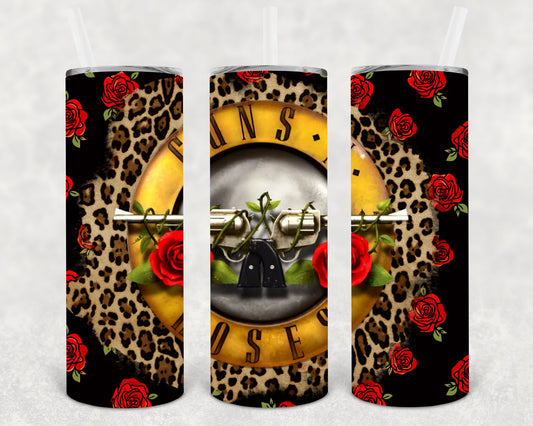 Guns N Roses 20 Oz Skinny Tumbler