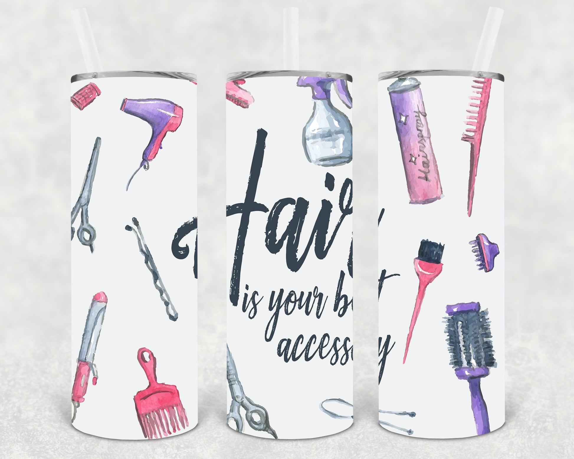 Hair Is Your Best Accessory 20 Oz Skinny Tumbler