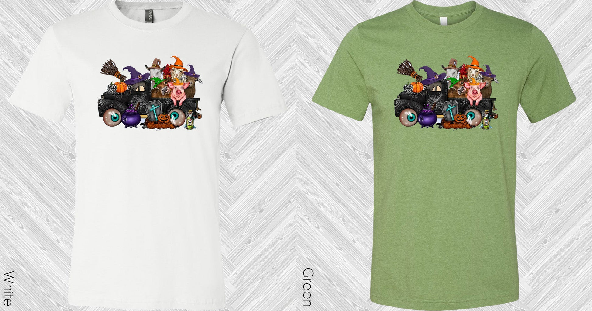 Halloween Farm Truck Graphic Tee Graphic Tee