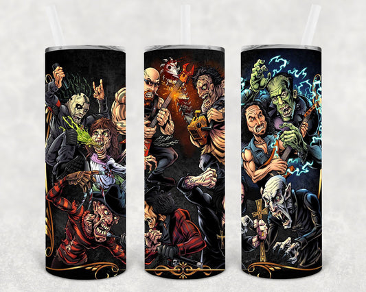Halloween Mayhem 20 Oz Skinny Tumbler