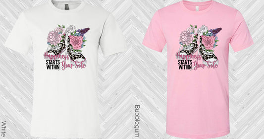 Happiness Starts Within Your Soul Graphic Tee Graphic Tee