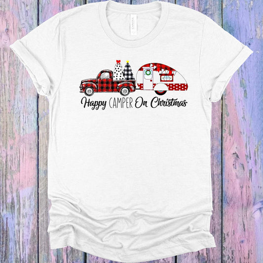Happy Camper On Christmas Graphic Tee Graphic Tee