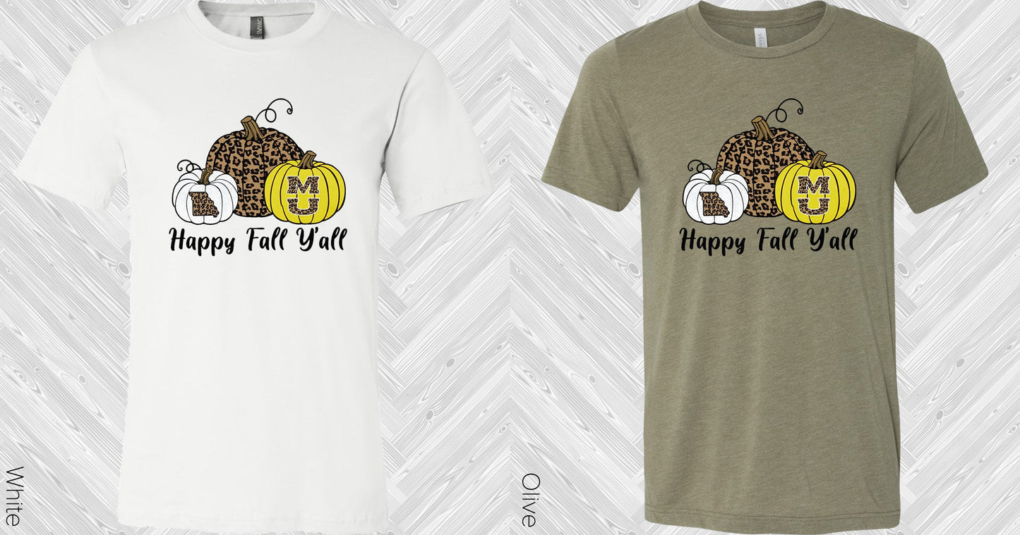 Happy Fall Yall Graphic Tee Graphic Tee