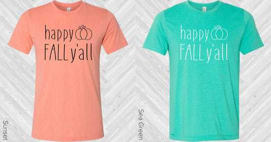 Happy Fall Yall Graphic Tee Graphic Tee