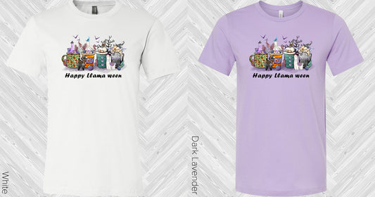 Happy Lllamaween Graphic Tee Graphic Tee