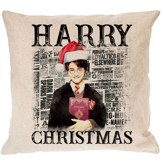 Harry Christmas Canvas Pillow Cover