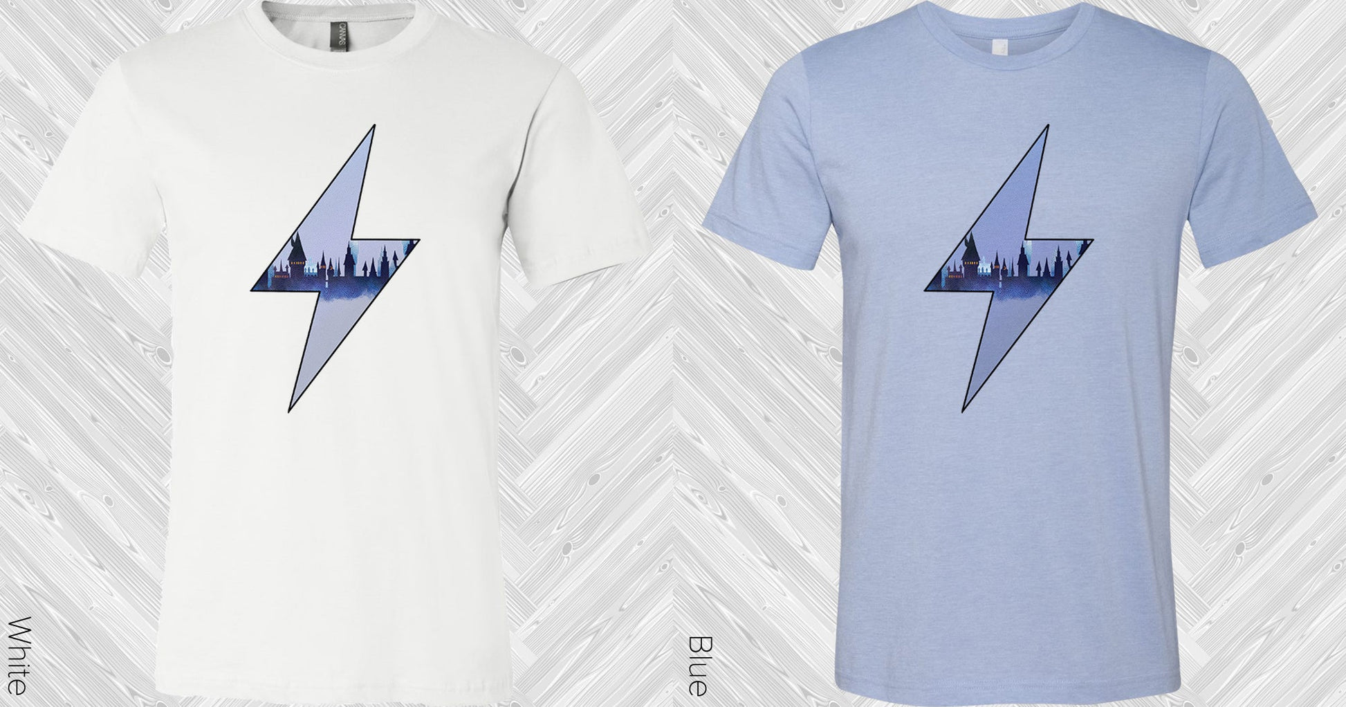Harry Potter Castle Lightning Bolt Graphic Tee Graphic Tee