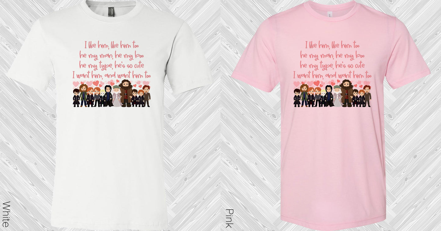 Harry Potter I Like Him Graphic Tee Graphic Tee