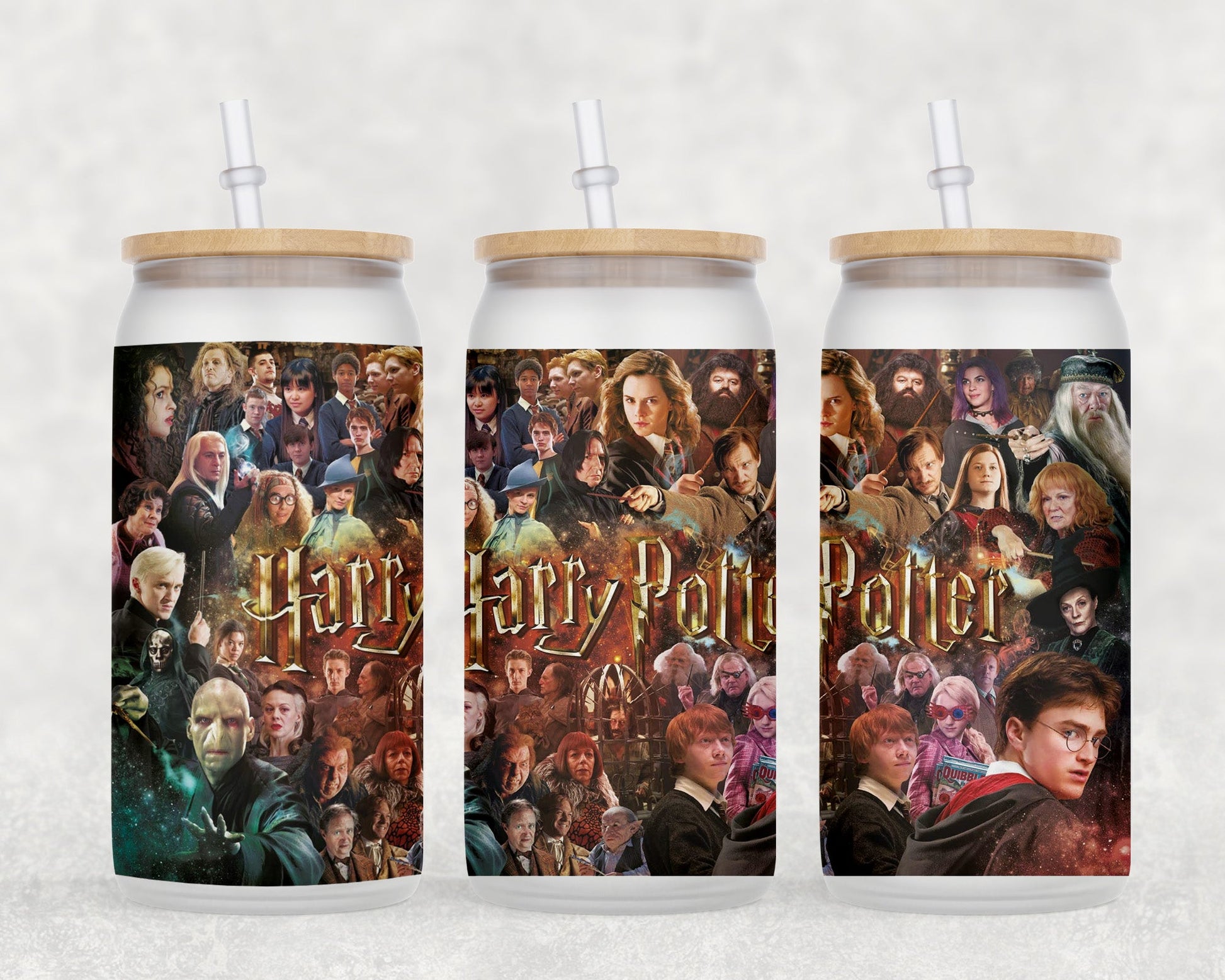 Harry Potter 16 Oz Glass Can Coffee Mug