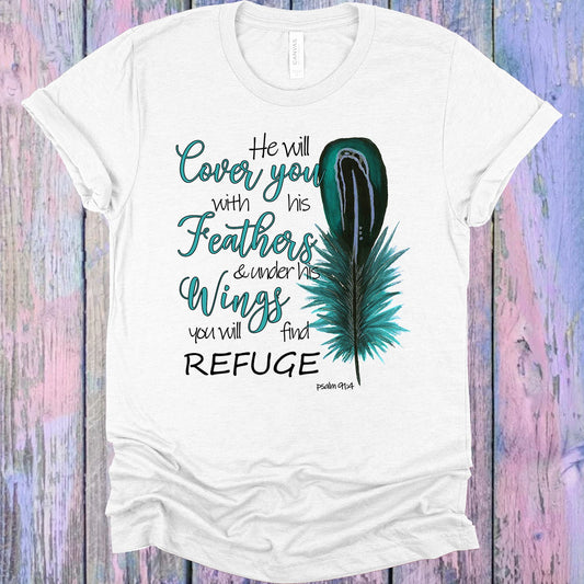He Will Cover You With His Feathers Graphic Tee Graphic Tee