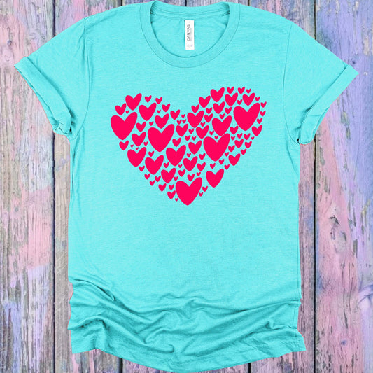 Pink Hearts Graphic Tee Graphic Tee