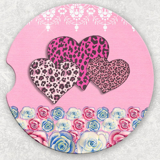 Car Coaster Set - Hearts