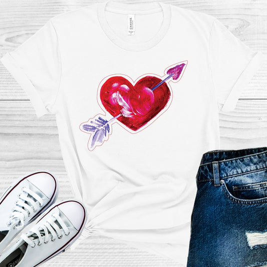 Heart With Arrow Graphic Tee Graphic Tee