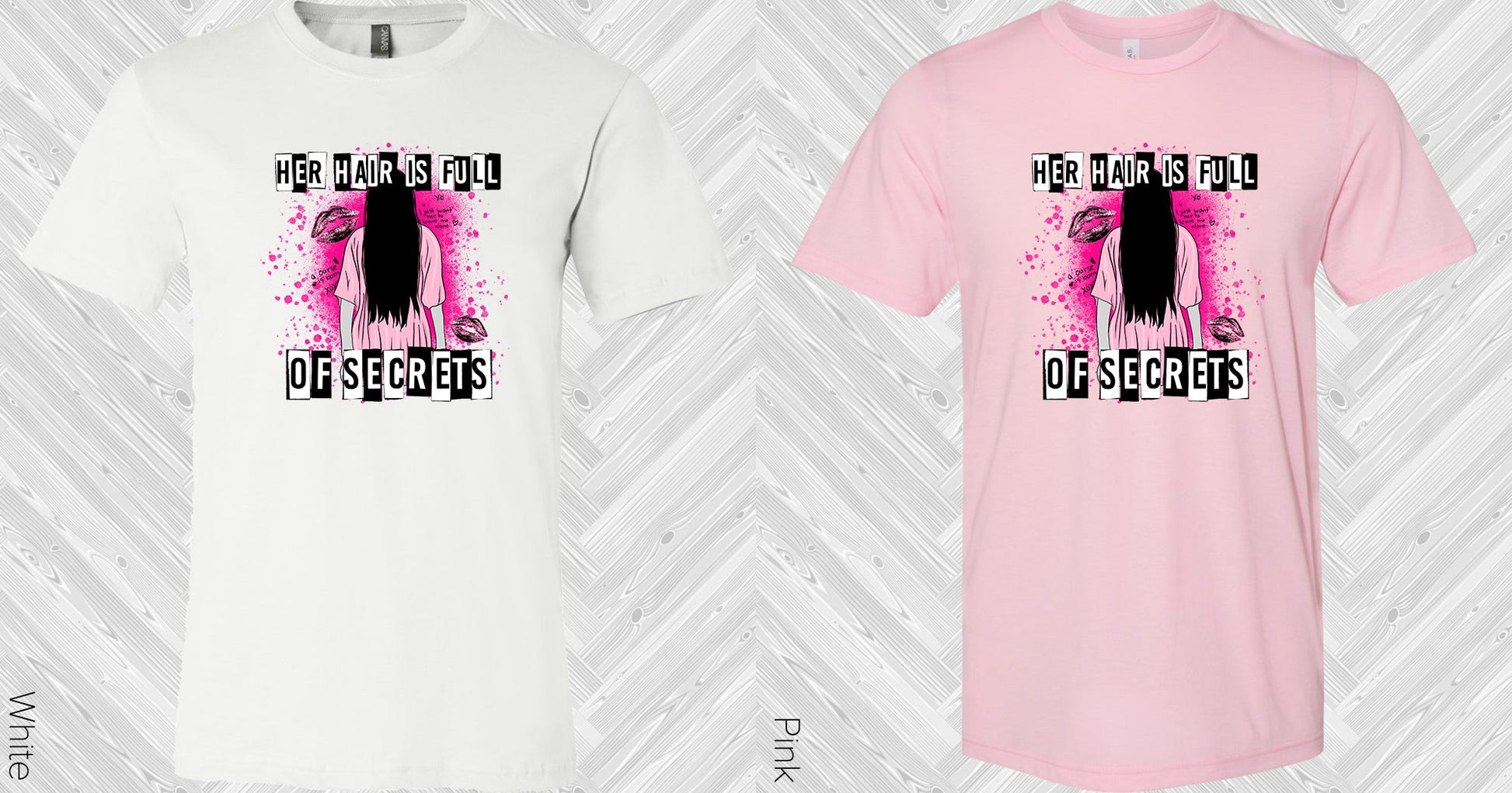 Her Hair Is Full Of Secrets Graphic Tee Graphic Tee