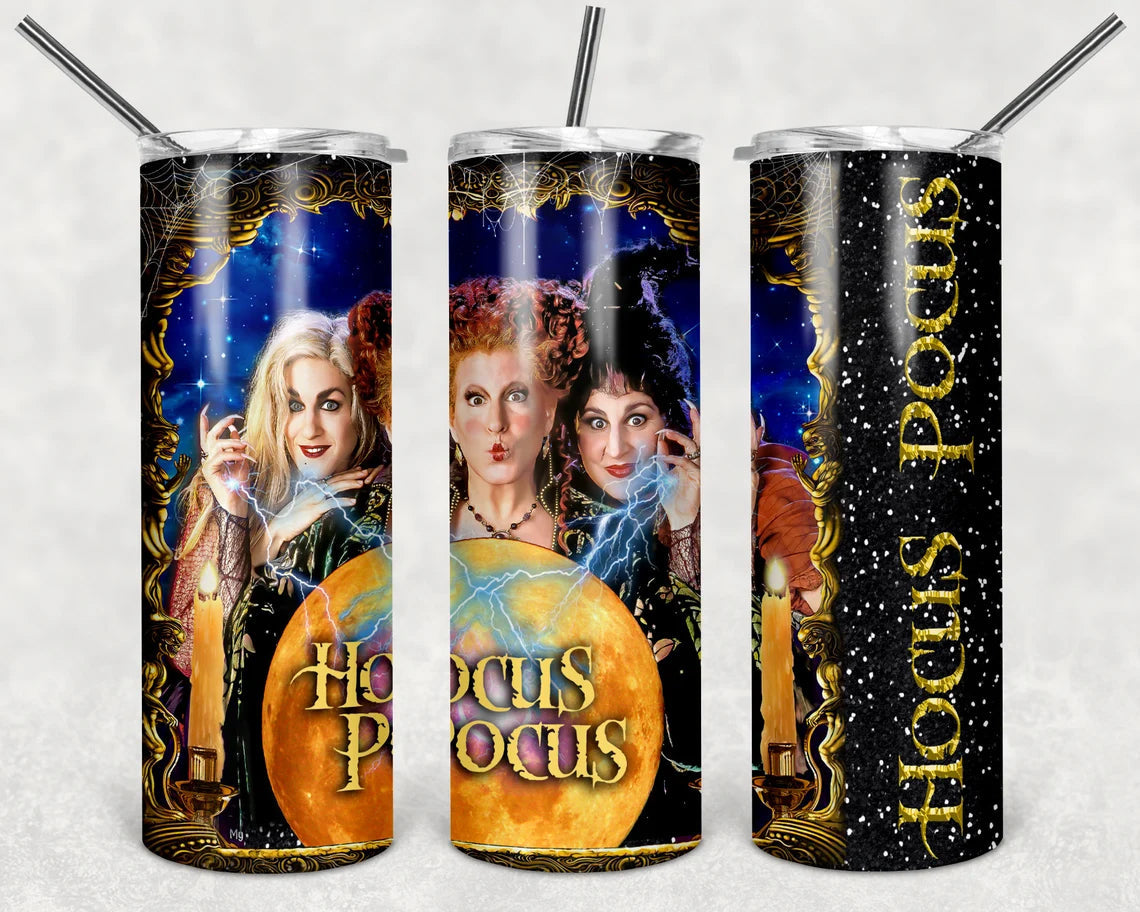 Hocus Pocus 20 Oz Skinny Tumbler