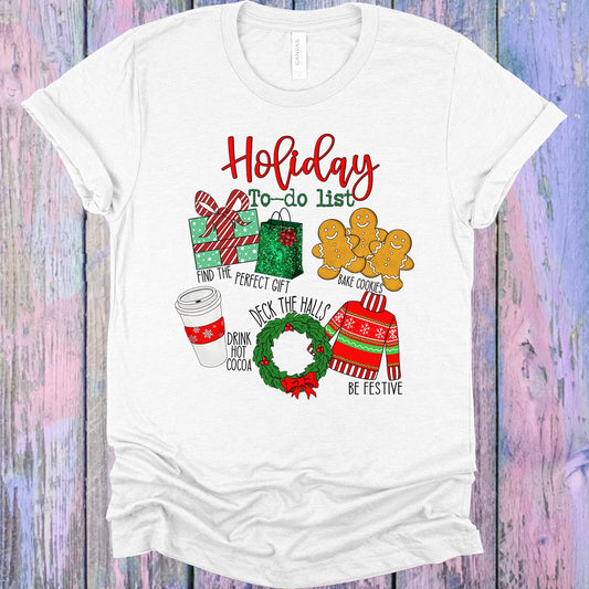 Holiday To Do List Graphic Tee Graphic Tee