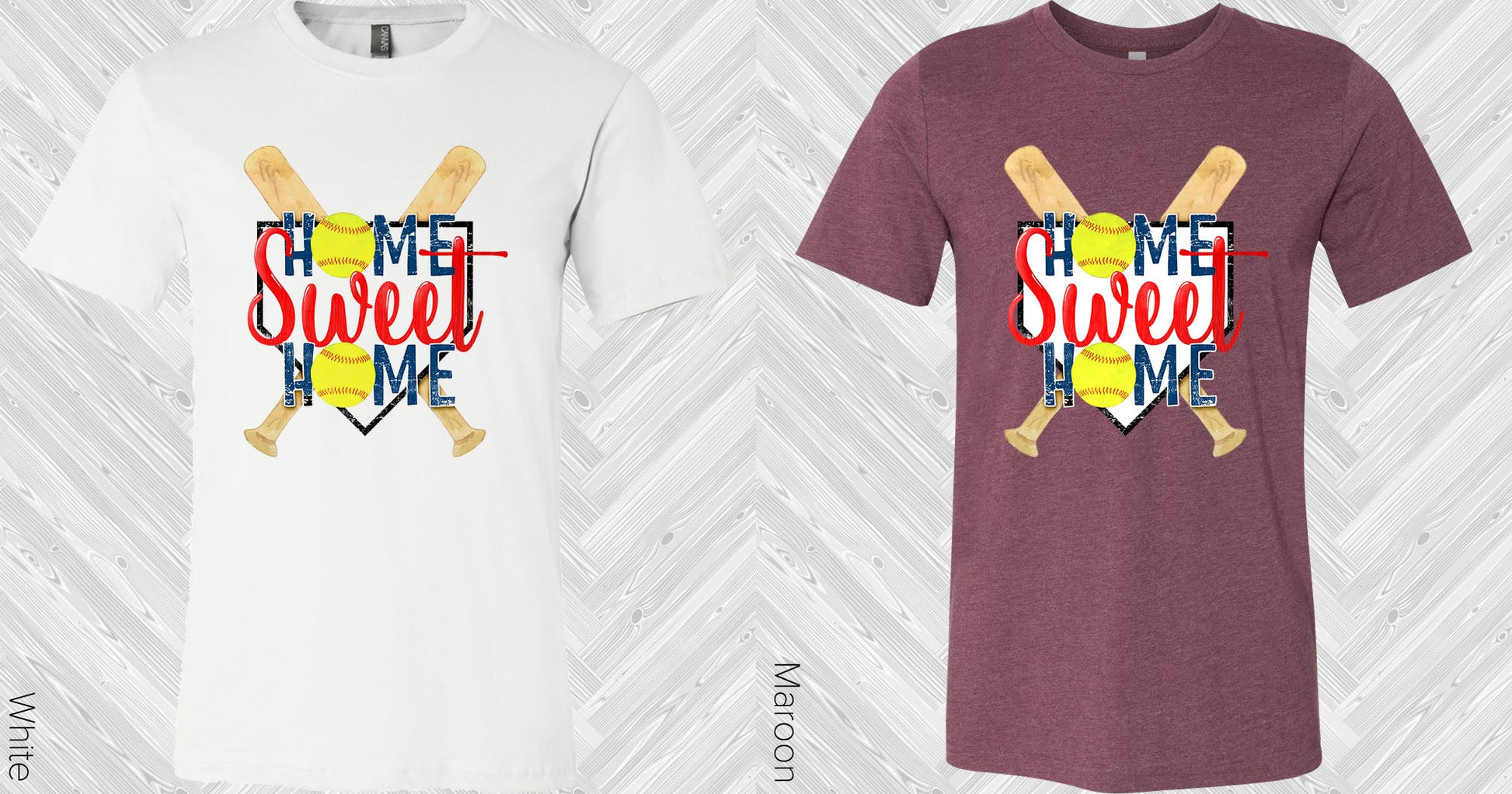 Home Sweet Softball Graphic Tee Graphic Tee