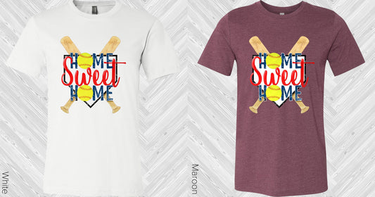 Home Sweet Softball Graphic Tee Graphic Tee