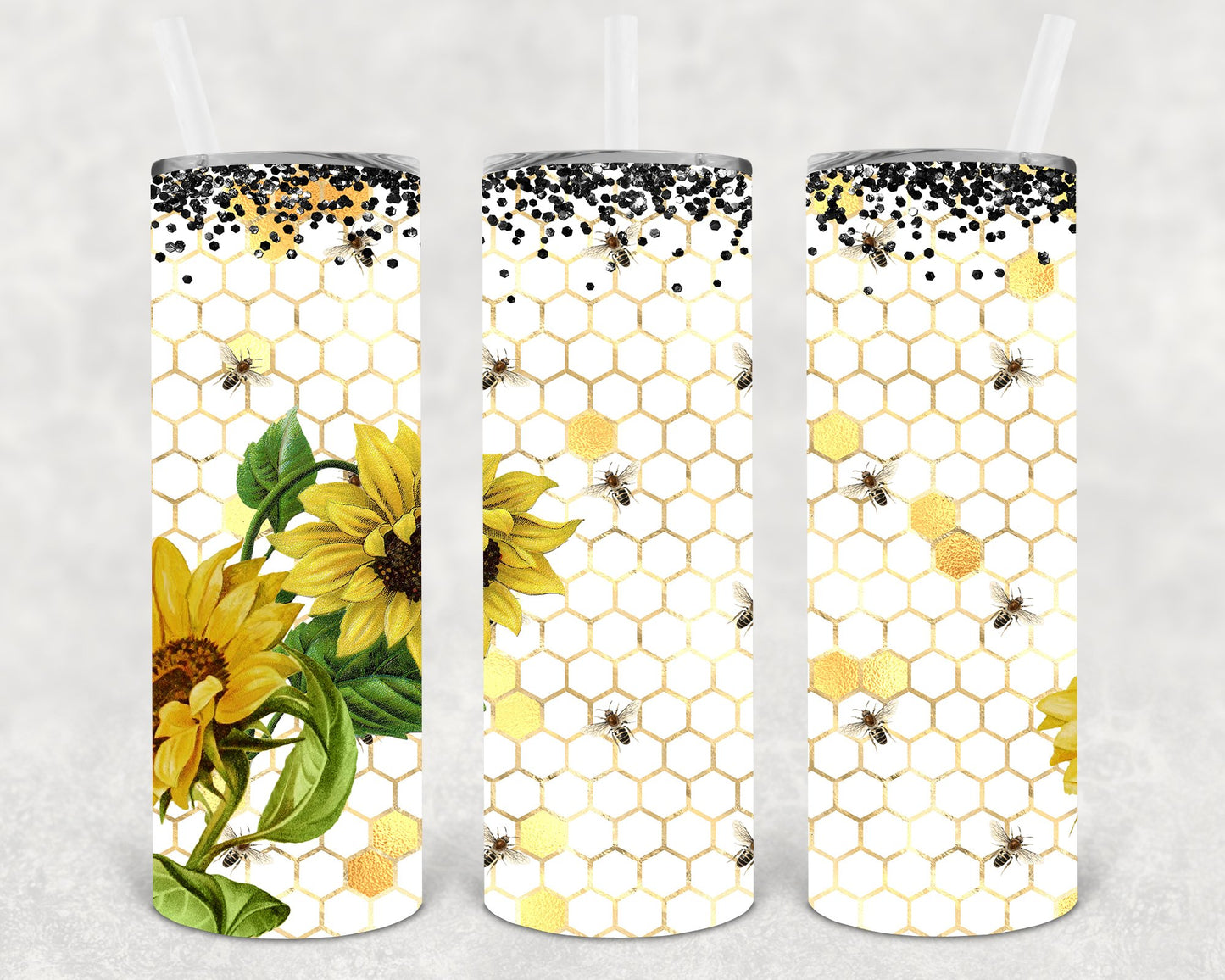 Honeycomb 20 Oz Skinny Tumbler