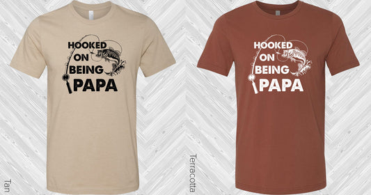 Hooked On Being Papa Graphic Tee Graphic Tee