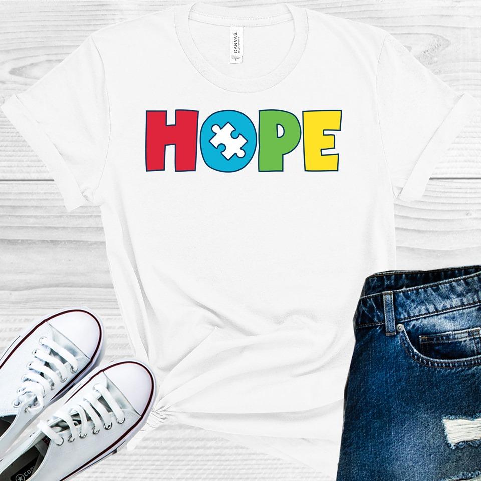 Hope Autism Awareness Graphic Tee Graphic Tee