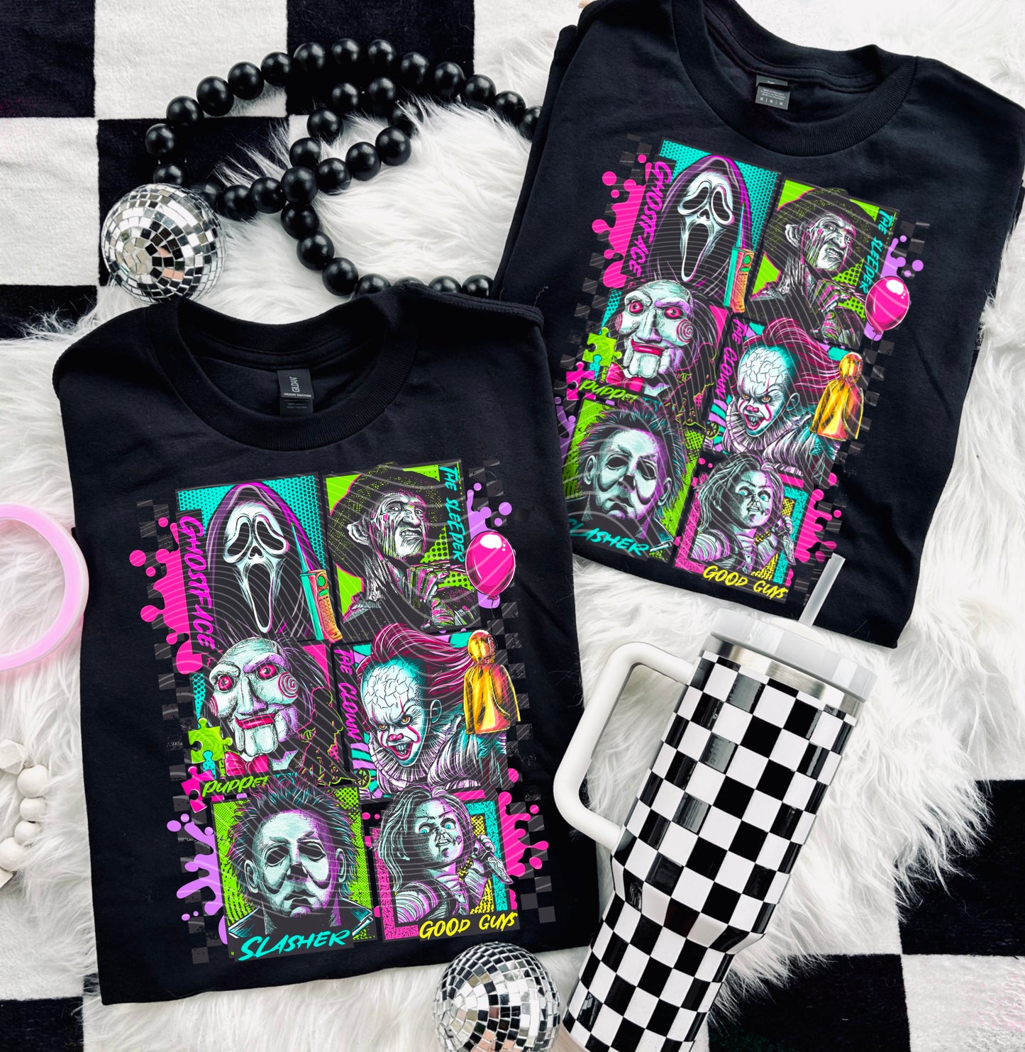 Horror Squad Slice and Dice Graphic Tee