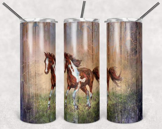 Horse 20 Oz Skinny Tumbler