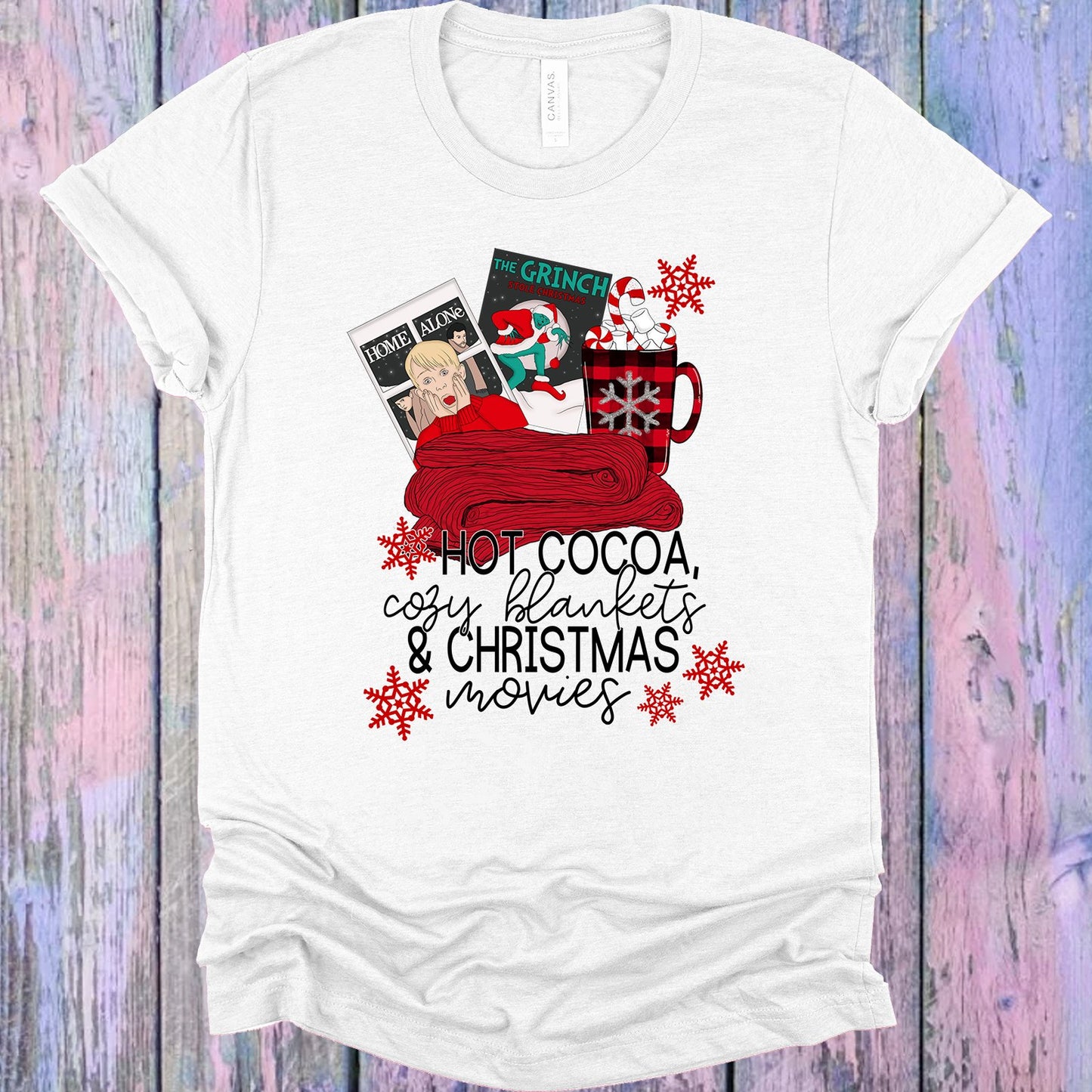Hot Cocoa Cozy Blankets & Christmas Movies Graphic Tee Graphic Tee