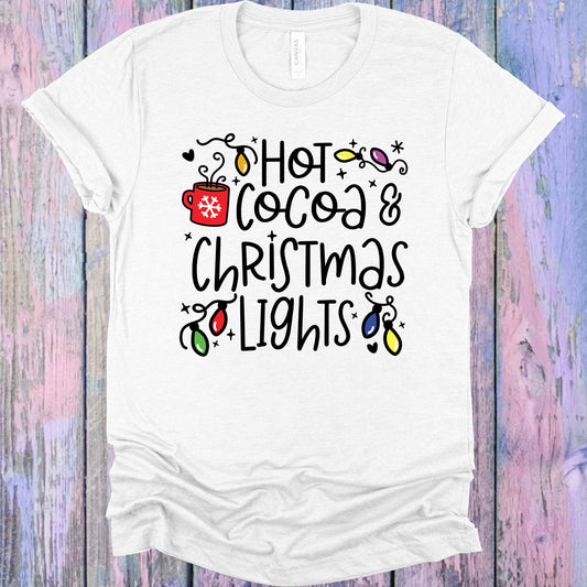 Hot Cocoa & Christmas Lights Graphic Tee Graphic Tee