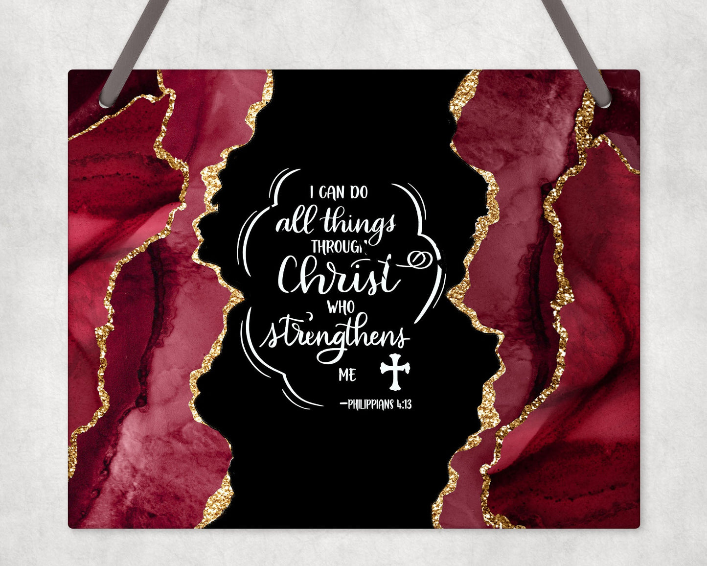 I Can Do All Things Through Christ Wall Sign Hanging