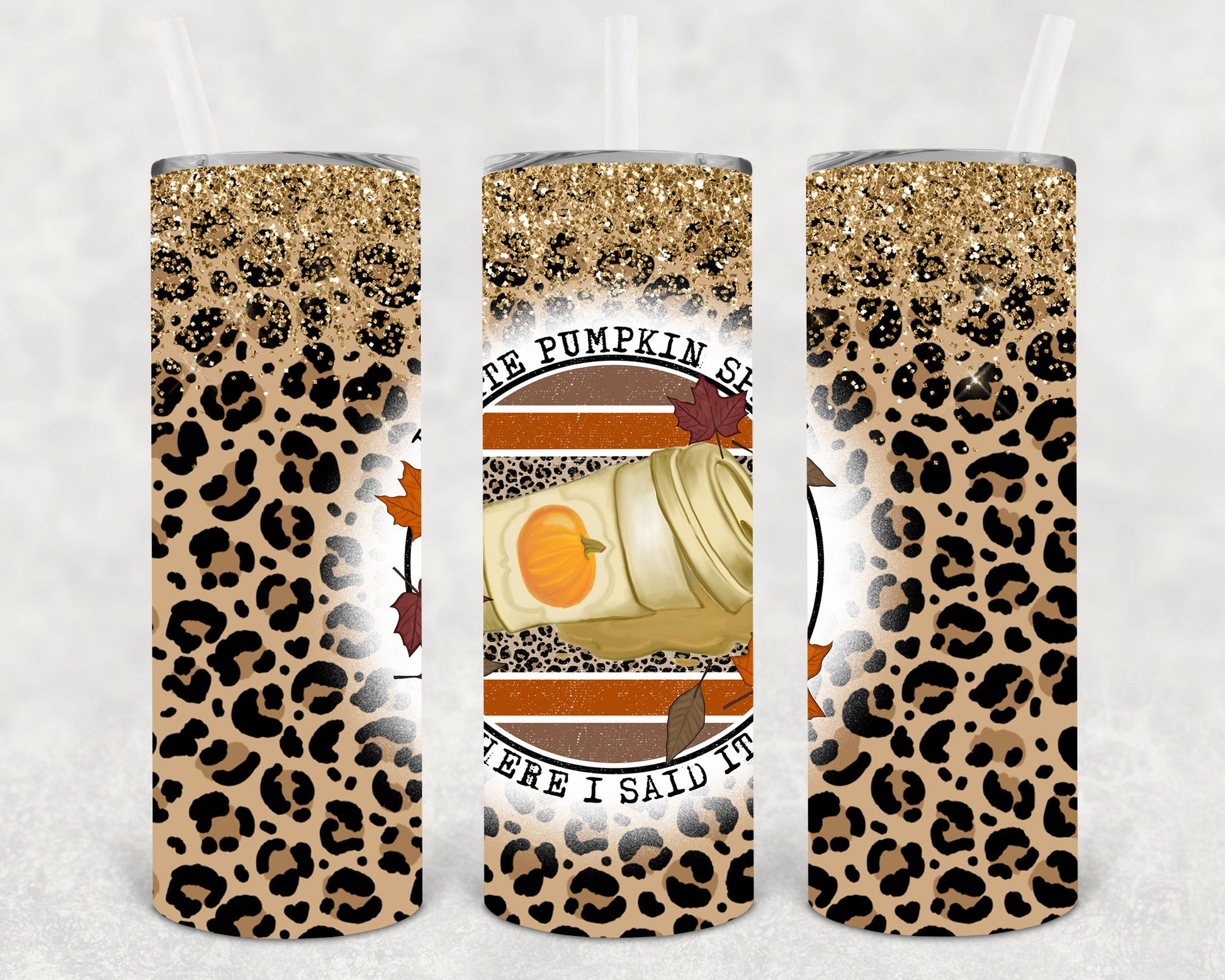 I Hate Pumpkin Spice 20 Oz Skinny Tumbler