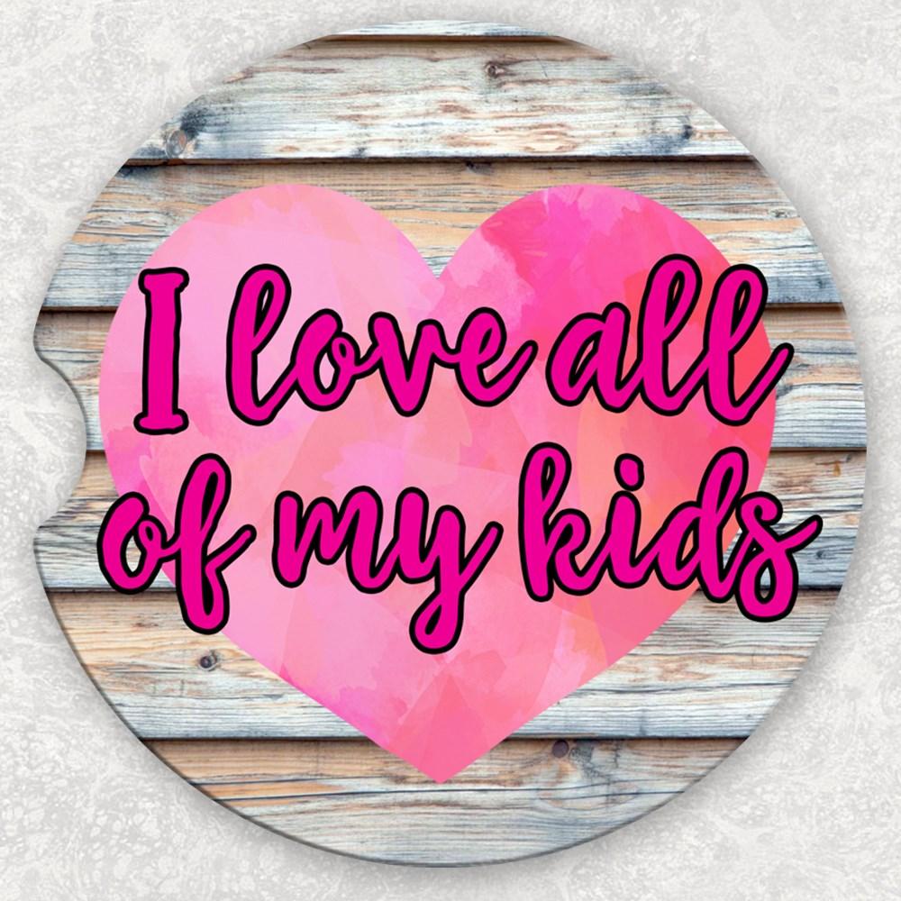 Car Coaster Set - I Love All Of My Kids