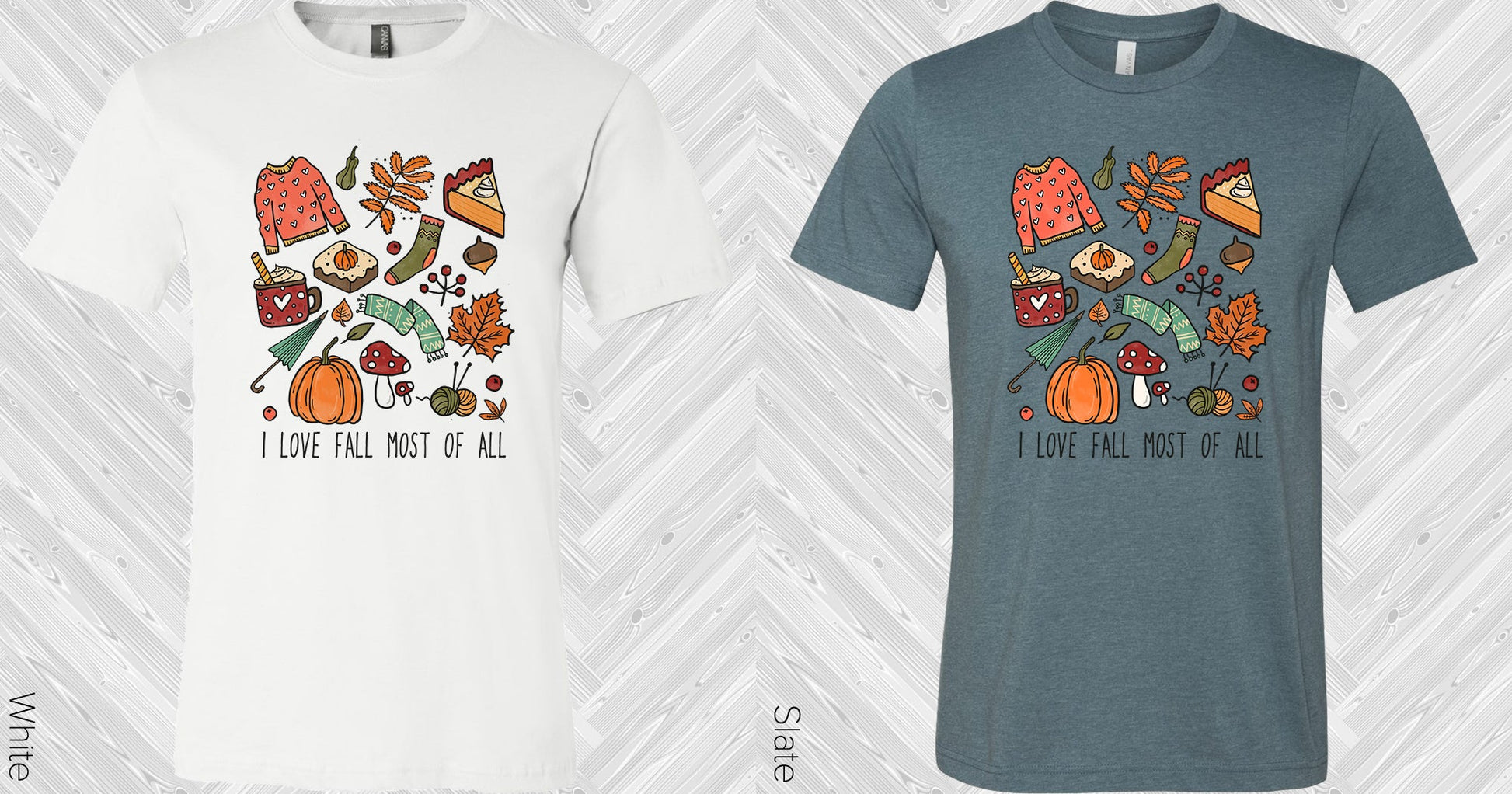 I Love Fall Most Of All Graphic Tee Graphic Tee