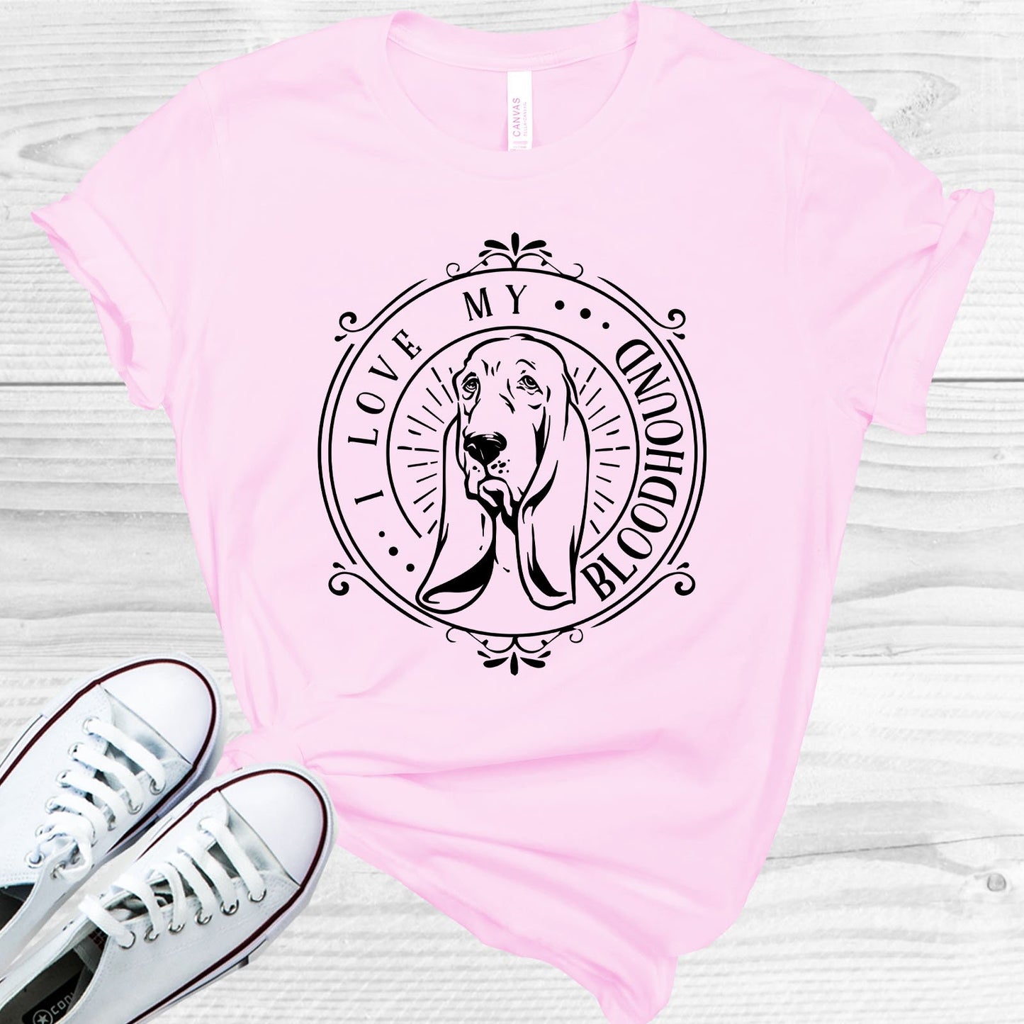 I Love My Bloodhound Graphic Tee Graphic Tee
