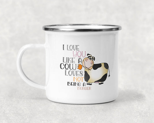 I Love You Like A Cow Loves Not Being Burger Mug Coffee