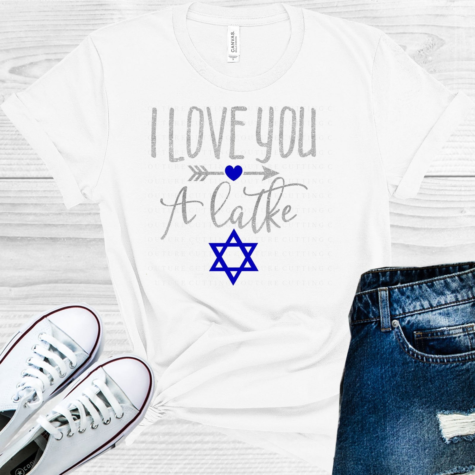I Love You A Latke Graphic Tee Graphic Tee