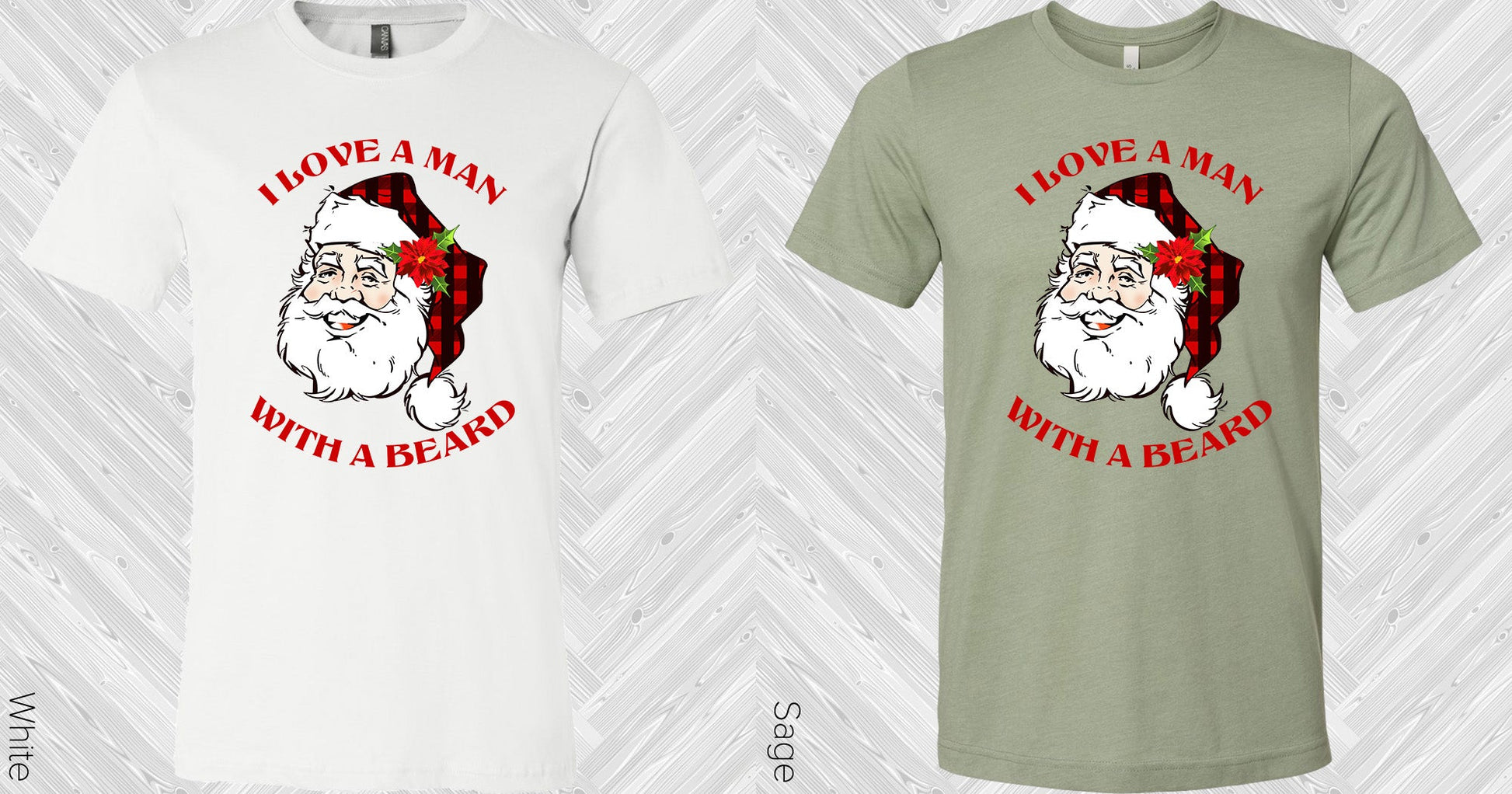 I Love A Man With Beard Graphic Tee Graphic Tee