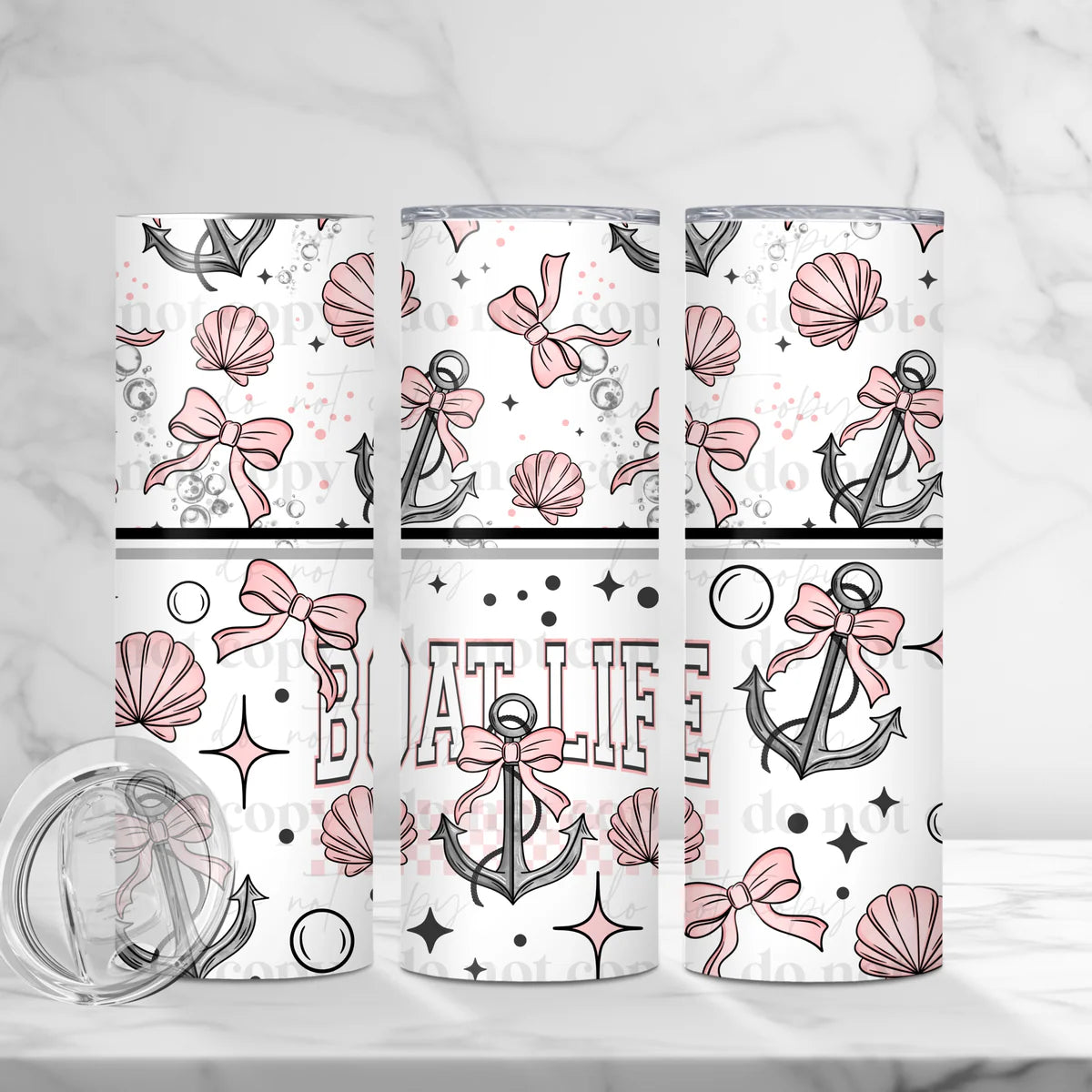 Boat Life 20 oz Skinny Tumbler