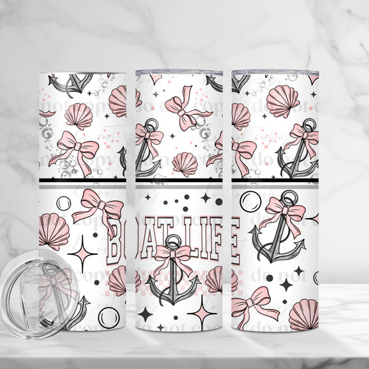 Boat Life 20 oz Skinny Tumbler