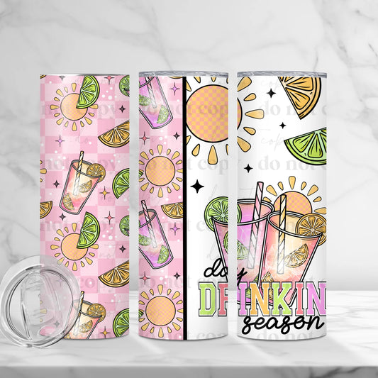 Day Drinkin Season 20 oz Skinny Tumbler