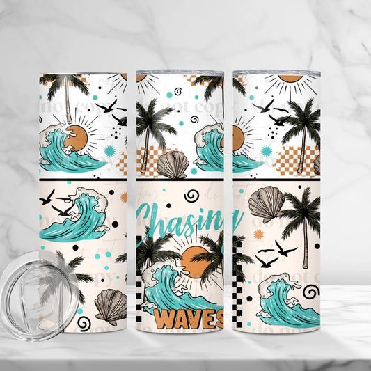 Chasin Waves 20 oz Skinny Tumbler