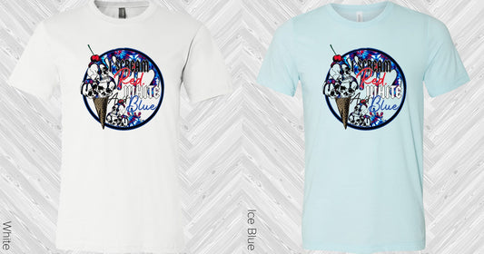 I Scream Red White And Blue Graphic Tee Graphic Tee