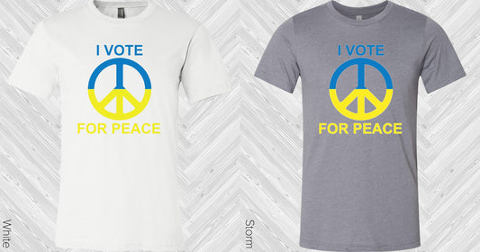 I Vote For Peace Graphic Tee Graphic Tee
