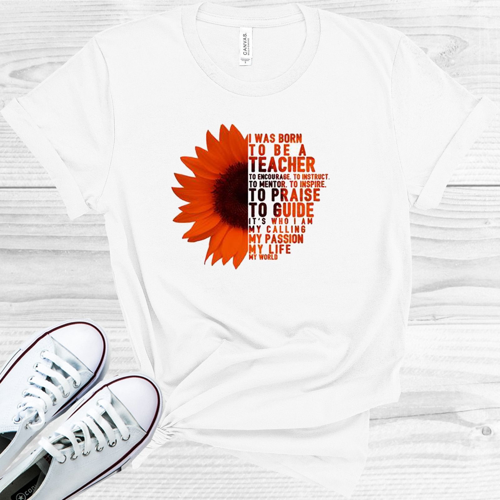 I Was Born To Be A Teacher Graphic Tee Graphic Tee