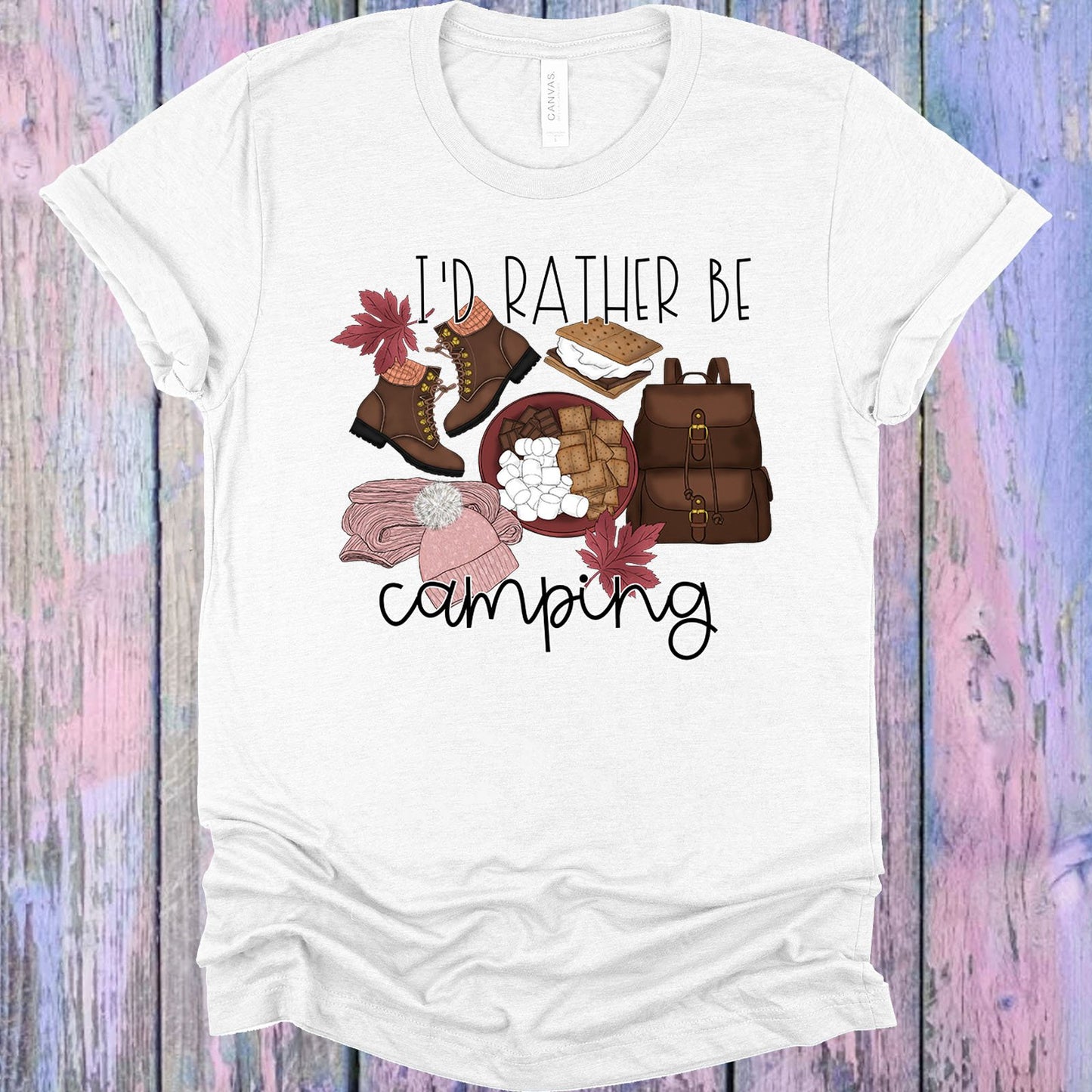 Id Rather Be Camping Graphic Tee Graphic Tee