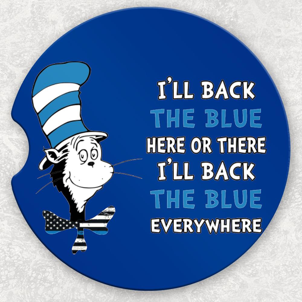 Car Coaster Set - Ill Back The Blue