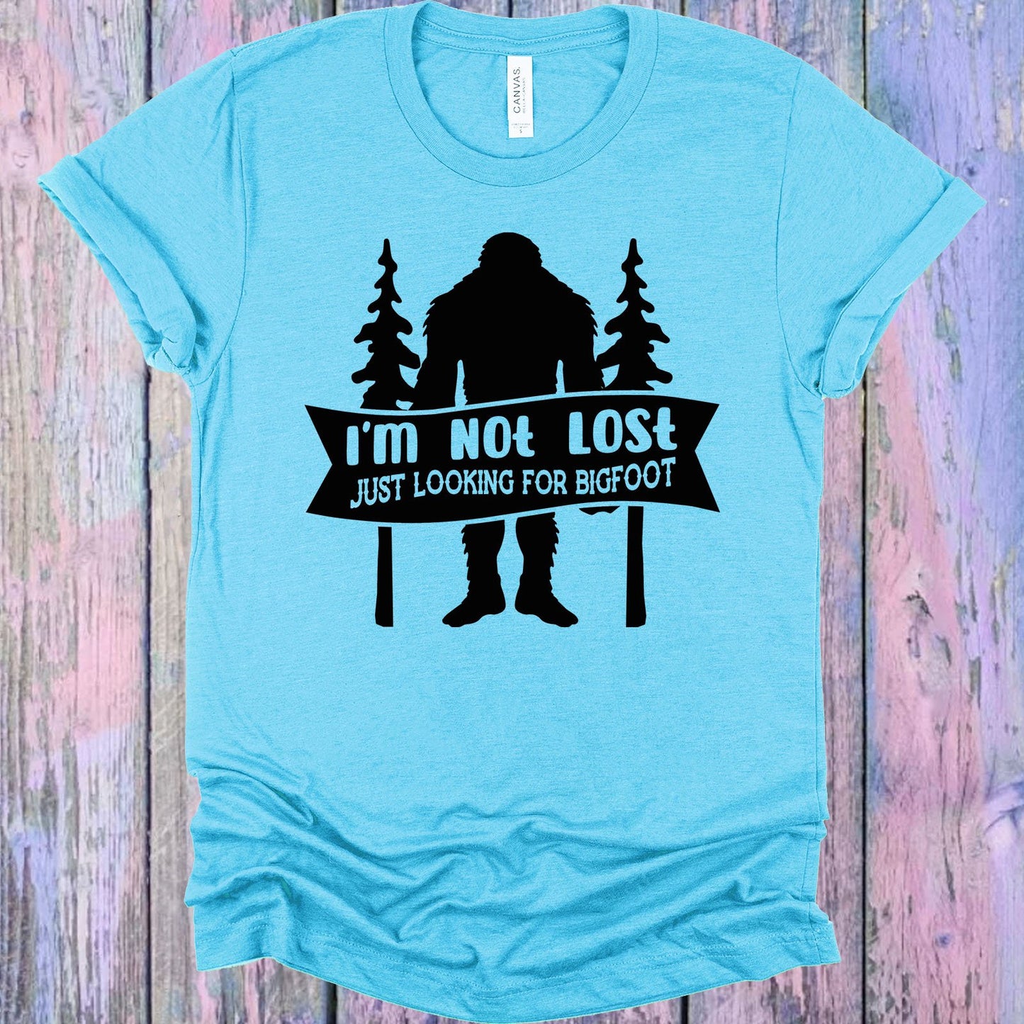 Im Not Lost Just Looking For Bigfoot Graphic Tee Graphic Tee